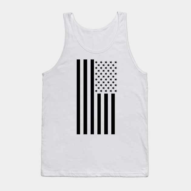 Black & White American Flag Tank Top by stateside